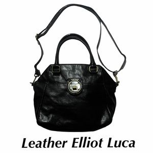 Leather Elliot Lucca Black Convertible bag